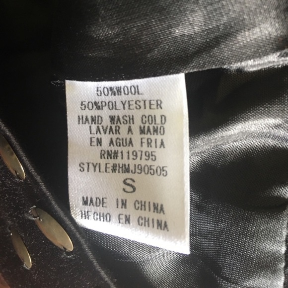 Twenty-One Vintage Wool Blend Embellished Vest - Picture 6 of 7